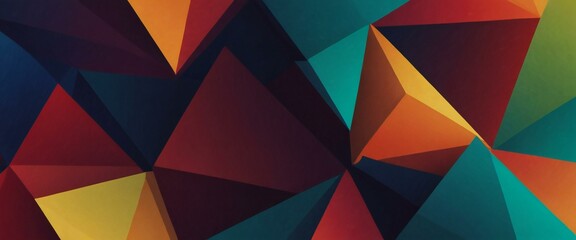 Fototapeta premium abstract colorful background with triangles