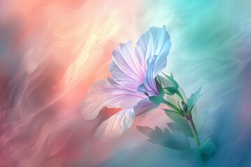 Artistic flower image with soft pastel shades.