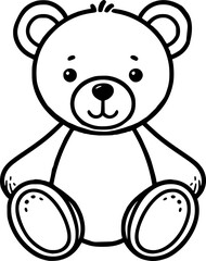 Teddy bear cartoon drawing