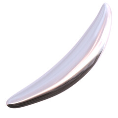 3d chrome orbit glossy shapes futuristic style element