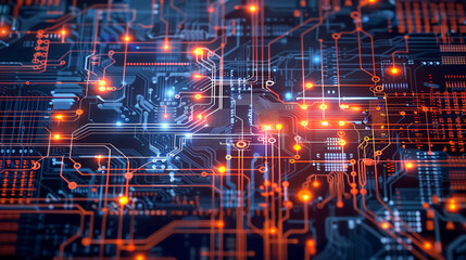 Fototapeta premium futuristic digital technology background