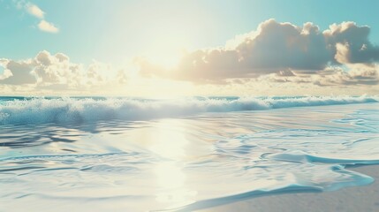 Fototapeta premium Dreamy and Bright Beach Background