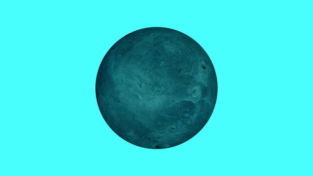 Abstract ceres fictional rotating planet animation
