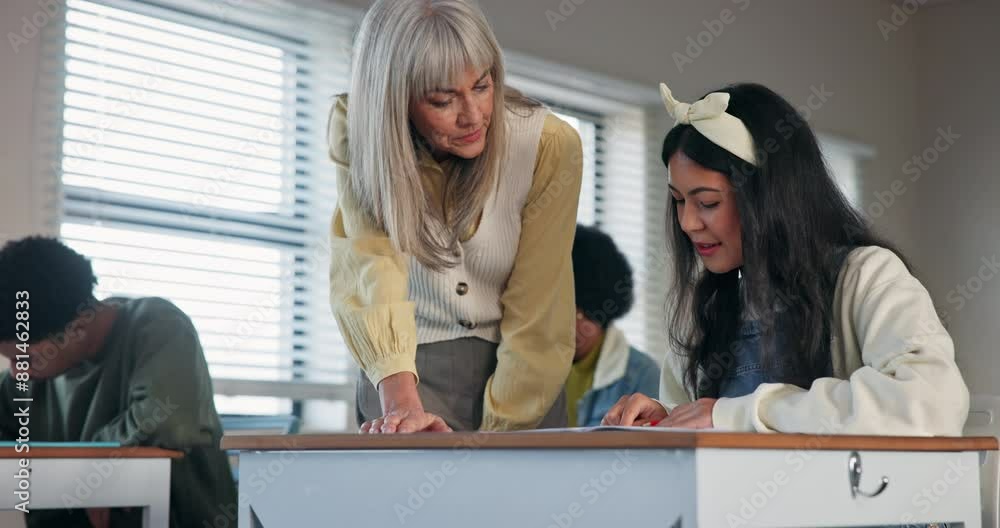 Poster professor, student or help in classroom for question with assessment, diversity and mentor for devel