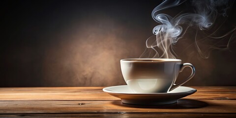 Steaming cup of coffee or tea for a soothing break , drink, relaxation, cozy, comforting, refreshment, morning, calm, hot beverage