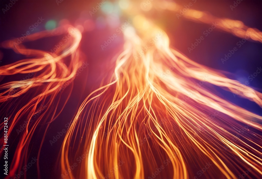 Poster light speed data lines internet high streaks