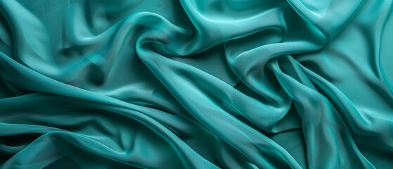Obraz premium Teal fabric background. Abstract background