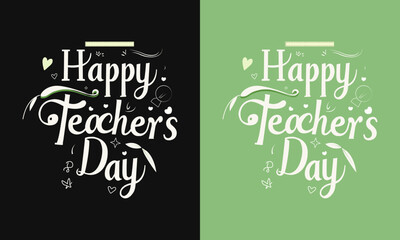 Happy teacher's day t-shirt design