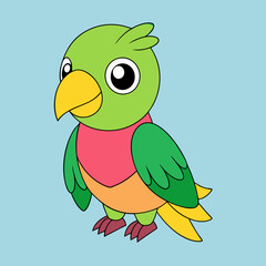 Parrot vector art illustration design