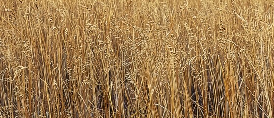 Panoramic close-up, high detail scan of prairie grass texture, Generative AI
