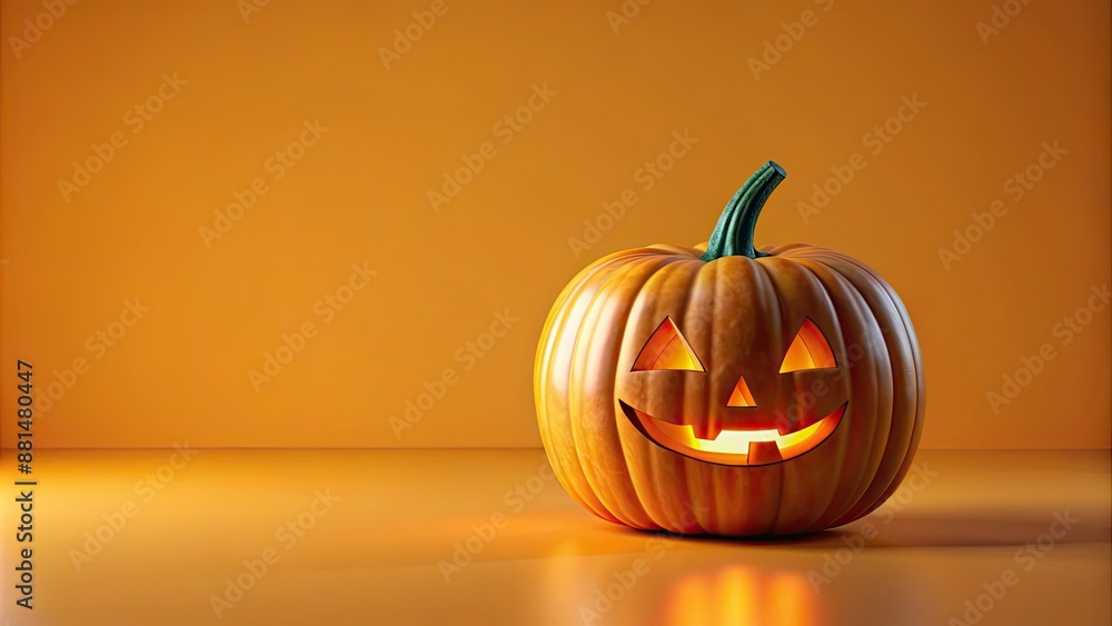 Canvas Prints rendered Halloween pumpkin background , Halloween, pumpkin, orange, spooky, autumn, fall, festive, celebration, seasonal