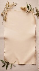 a piece of paper with a plant on it