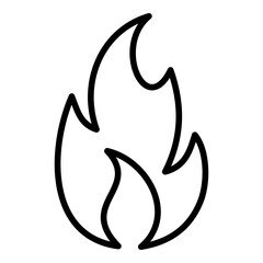 Outlined flame
