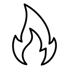 Obraz premium Outlined flame