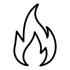 Fototapeta premium Outlined flame