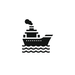 Ship icon vector. EPS 10 editable vector