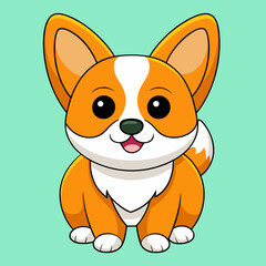 Dog vector art illustration design