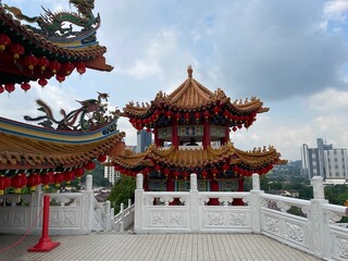 Fototapeta premium クアラルンプール最大の中国寺天后宮が綺麗です 