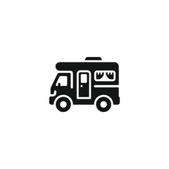 Caravan icon vector. EPS 10 editable vector