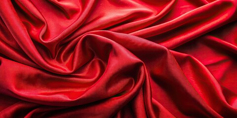 Fototapeta premium Red cloth with slits showing unique design, fabric, texture, material, pattern, fashion, style, luxury, background