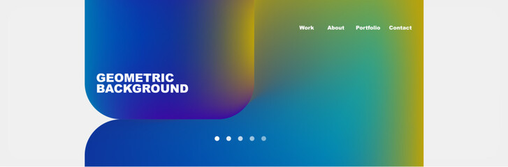 Arrows and squares with bright colors and round angles. Vector Illustration For Wallpaper, Banner, Background, Card, Book Illustration, landing page