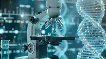 Research medical DNA lab science biotechnology scientist laboratory clinic medicine chemistry. Medical analysis DNA research equipment technology test microscope work health scientific computer gene