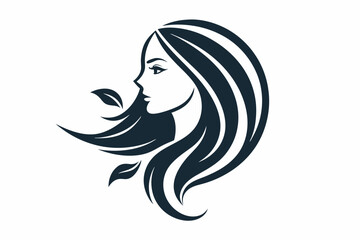 Fashion logo design silhouette vector art illustration