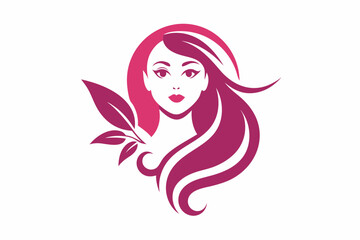 Fashion logo design silhouette vector art illustration