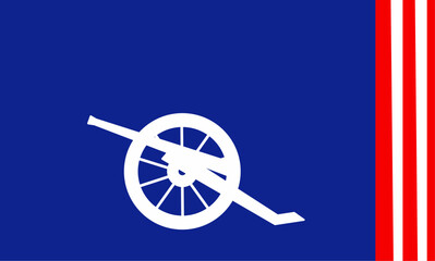 battle of new orleans Baground with cannon silhouette and Copy Space Area