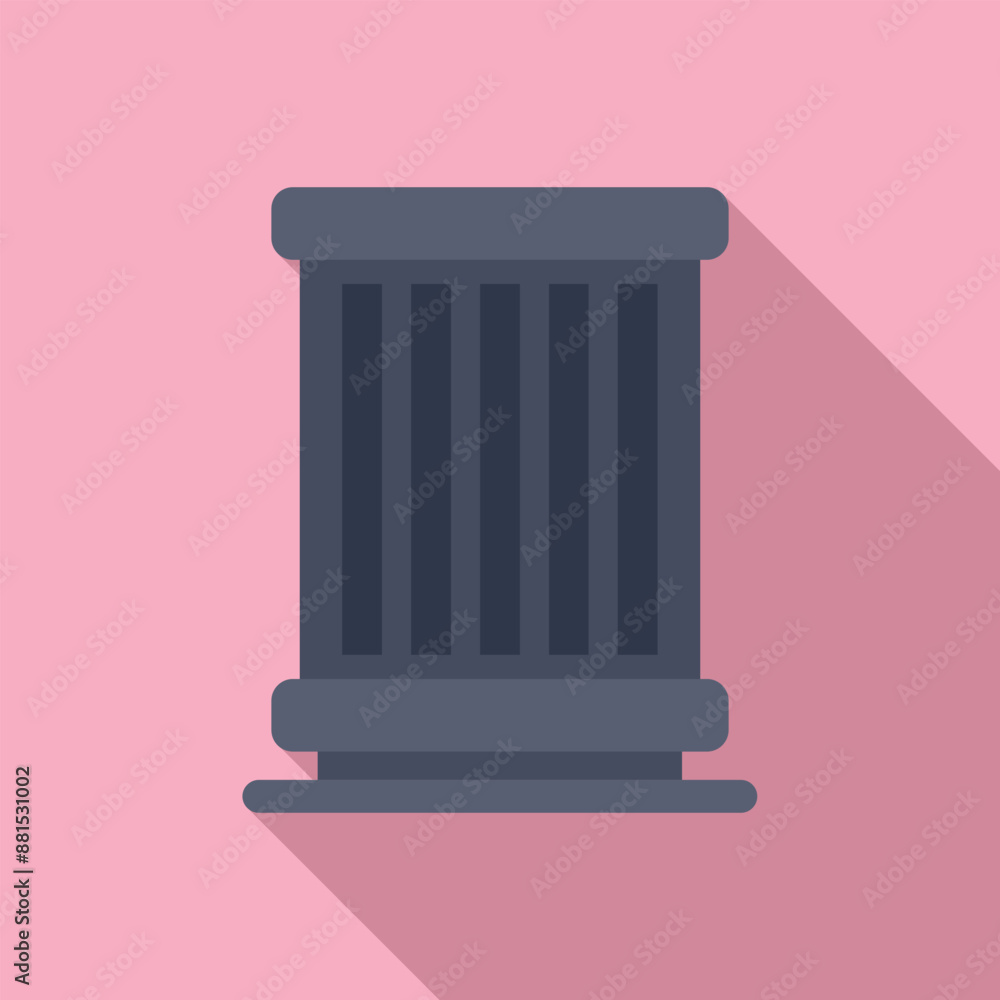 Aufkleber ancient column illustration representing classical architecture and history, perfect for projects re