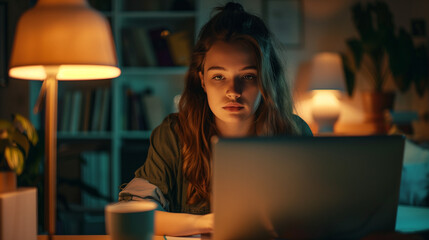 person working on laptop