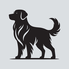 vector silhouette dog