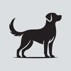 vector silhouette dog