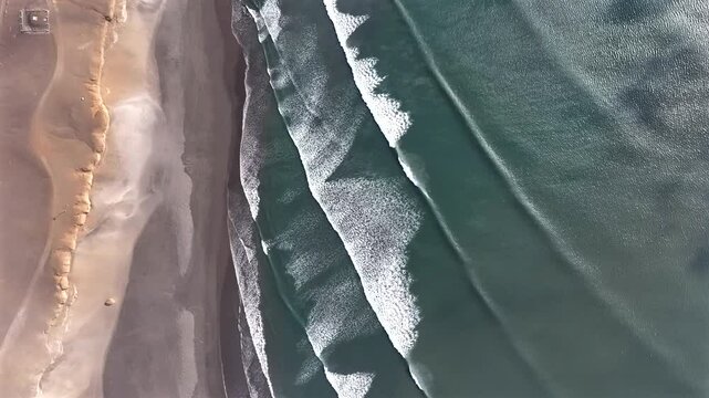 Birdview Chicama Waves Perfect Spot Surfer Paradise Summer Desert Sand Long Beach