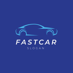 fast car automotive power car logo design modern graphic vector