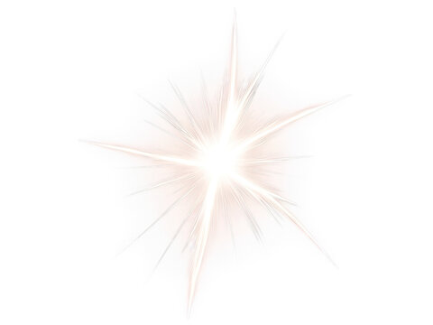 Destello de luz brillante, PNG.