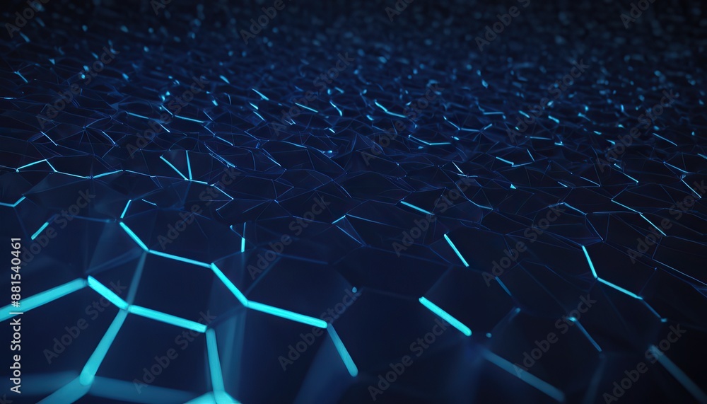 Aufkleber abstract network connections on dark background. technology and data visualization.180