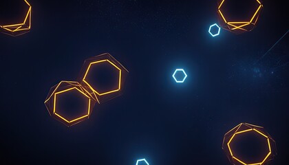 Digital blue background with dots and lines. Big data visualization. Network connection structure. 3D rendering.