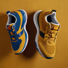 Colorful sport shoes ai photo