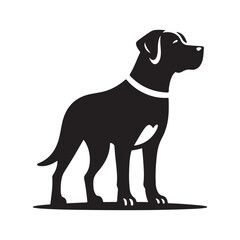 vector silhouette dog