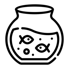 aquarium Line Icon