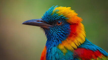 Fototapeta premium An CGI Bird on a three nature beaultiful