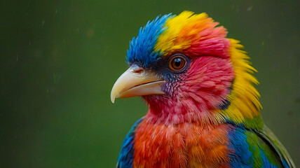 Fototapeta premium An CGI Bird on a three nature beaultiful