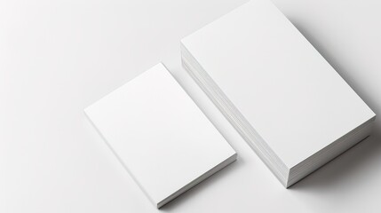 Professional Business Cards on White Background