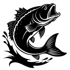 fish vector silhouette illustration and svg