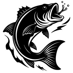 fish vector silhouette illustration and svg