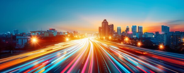 Digital transformation in urban transportation, with smart traffic management systems and real-time navigation apps, showcasing efficient mobility solutions and congestion reduction strategies,