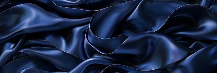 Obraz premium Abstract glass wave on a dark background. Modern abstract background