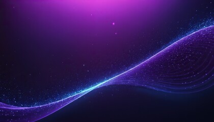 Obraz premium Digital purple blue particles wave and light abstract background with shining dots and stars. abstract wallpaper art. backdrop concept 152