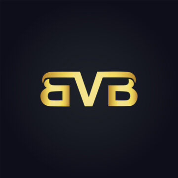 BVB logo. B V B design. White BVB letter. BVB, B V B letter logo design. B V B letter logo design in GOLD, GOLDEN LOGO, THREE, style. letter logo set in one artboard. B V B letter logo vector design.